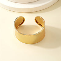 18k Gold-Plated Textured Cuff Bracelet
