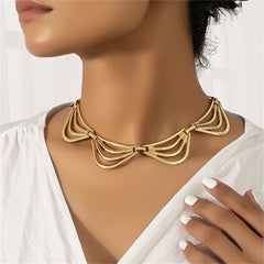 18K Gold-Plated Triangle Station Choker