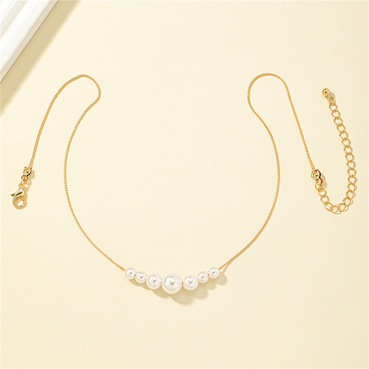 Pearl & 18K Gold-Plated Beaded Necklace