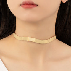 18K Gold-Plated Wave Choker