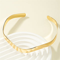 18K Gold-Plated Wave Choker