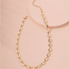 18K Gold-Plated Mariner Chain Necklace