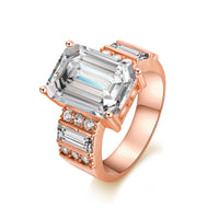 Crystal & Cubic Zirconia Emerald-Cut Ring