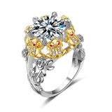 Cubic Zirconia & Crystal Two-Tone Frog Ring