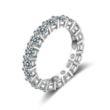 Crystal & Silver-Plated Eternity Band - streetregion