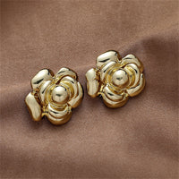 18k Gold-Plated Flower Stud Earrings