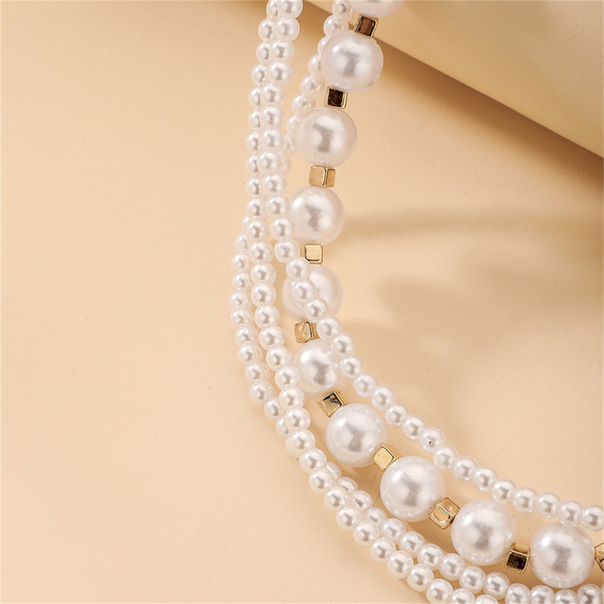 Pearl & 18K Gold-Plated Layered Necklace