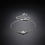 Silver-Plated Libra Anklet