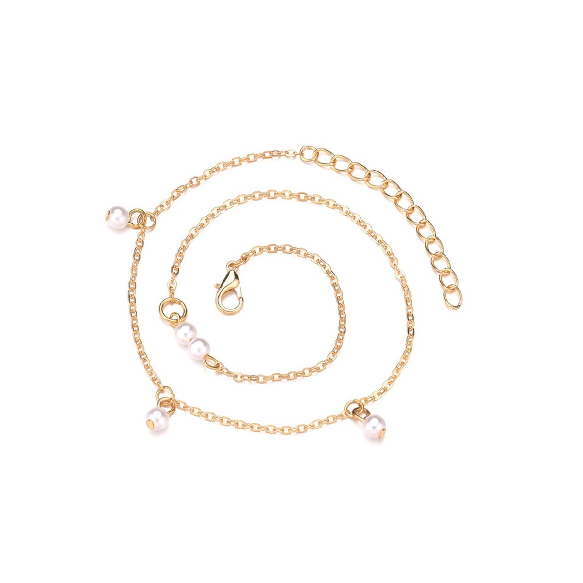 Pearl & 18K Gold-Plated Layered Bracelet