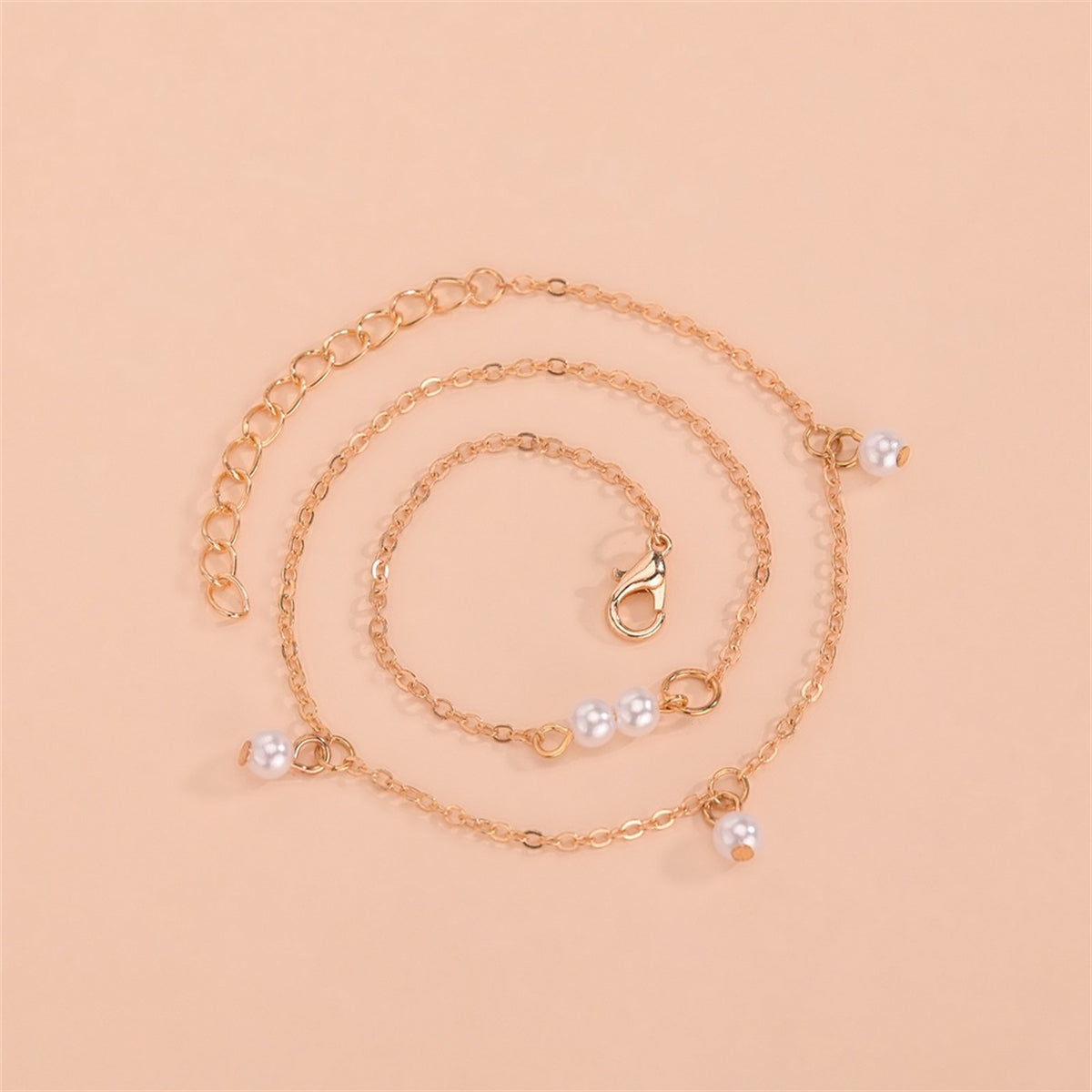 Pearl & 18K Gold-Plated Layered Bracelet