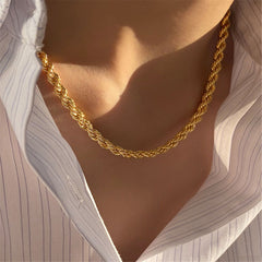 18K Gold-Plated Rope Chain