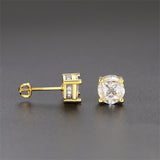 Marquise Crystal & Cubic Zirconia Round Stud Earrings