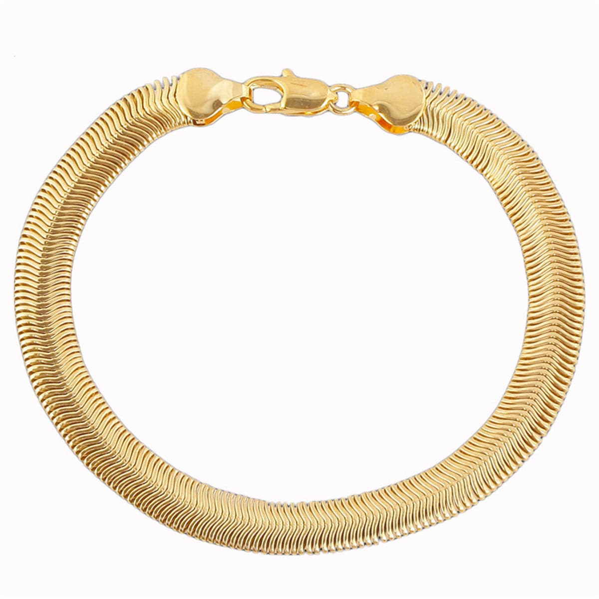 18K Gold-Plated Snake Chain Bracelet
