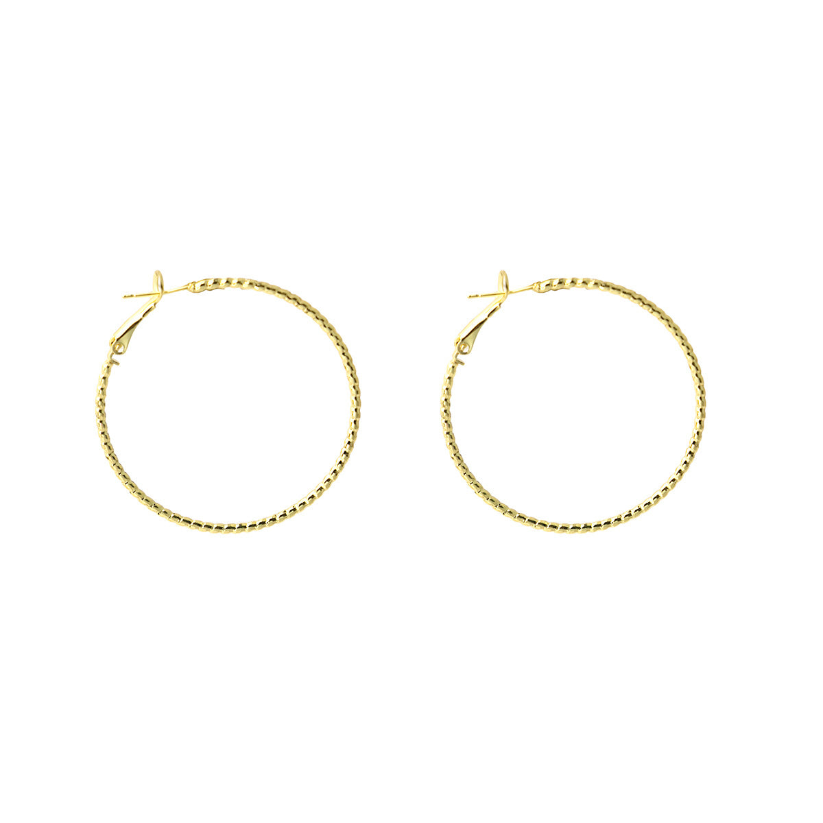 18K Gold-Plated Twine Hoop Earrings