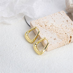 18K Gold-Plated U-Shape Huggie Earrings