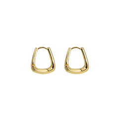 18K Gold-Plated U-Shape Huggie Earrings