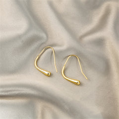 18K Gold-Plated Abstract Threader Earrings