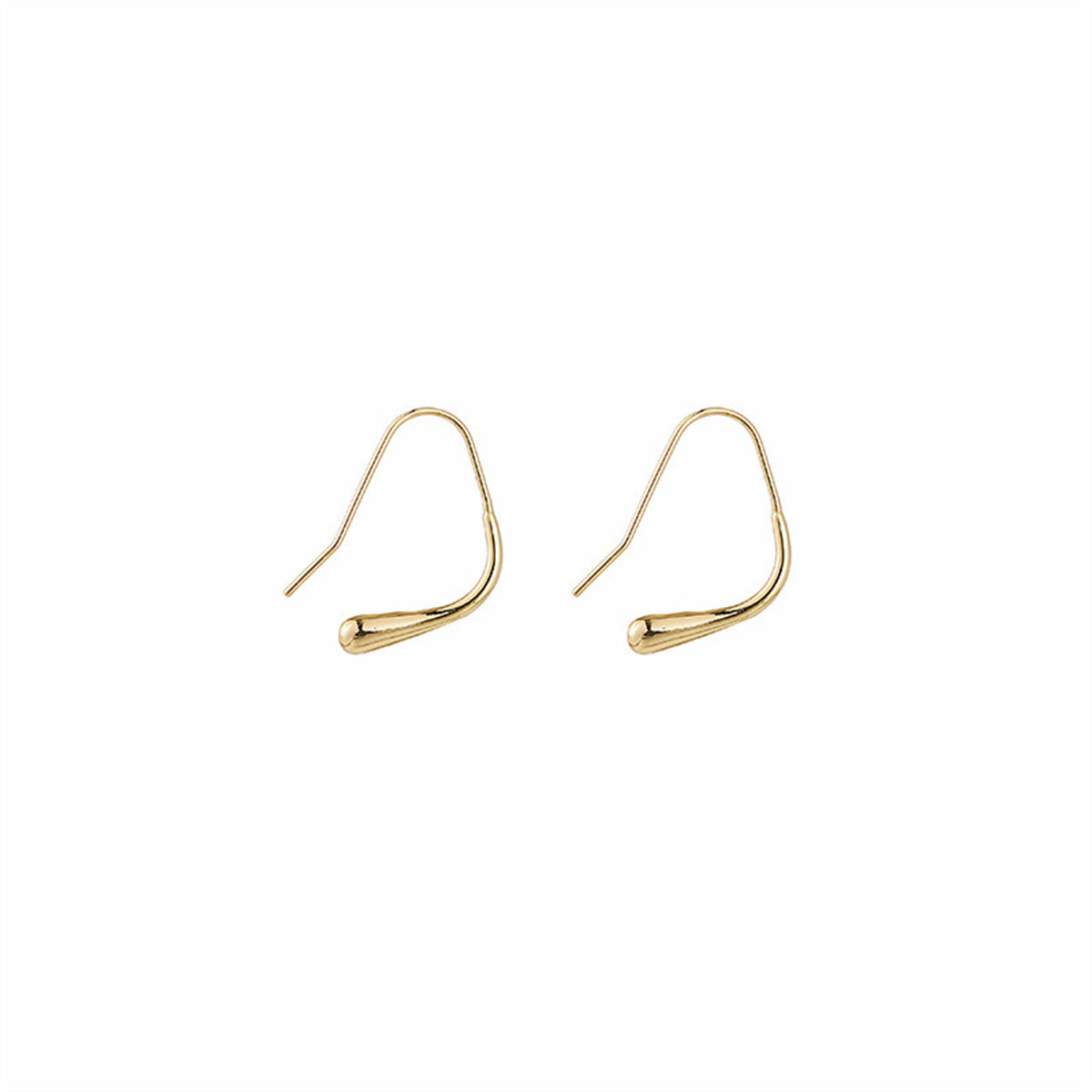 18K Gold-Plated Abstract Threader Earrings