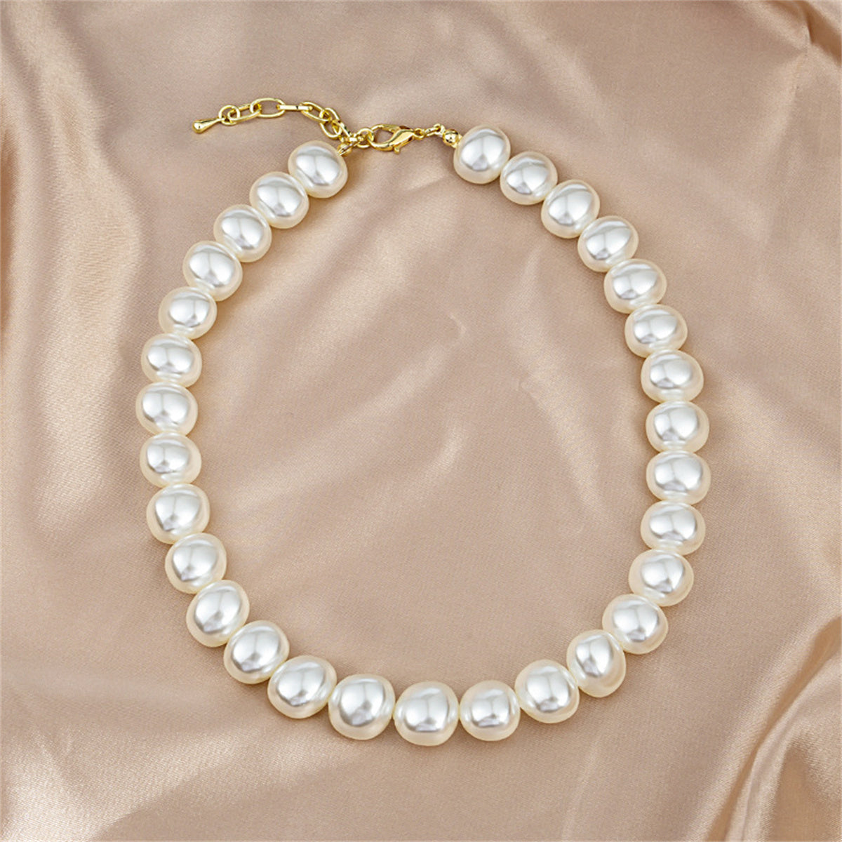 Pearl & 18K Gold-Plated Beaded Necklace