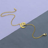 18K Gold-Plated Old English 'E' Charm Bracelet