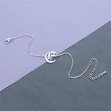 Silver-Plated Old English 'E' Charm Bracelet