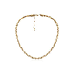 18K Gold-Plated Twisted Necklace
