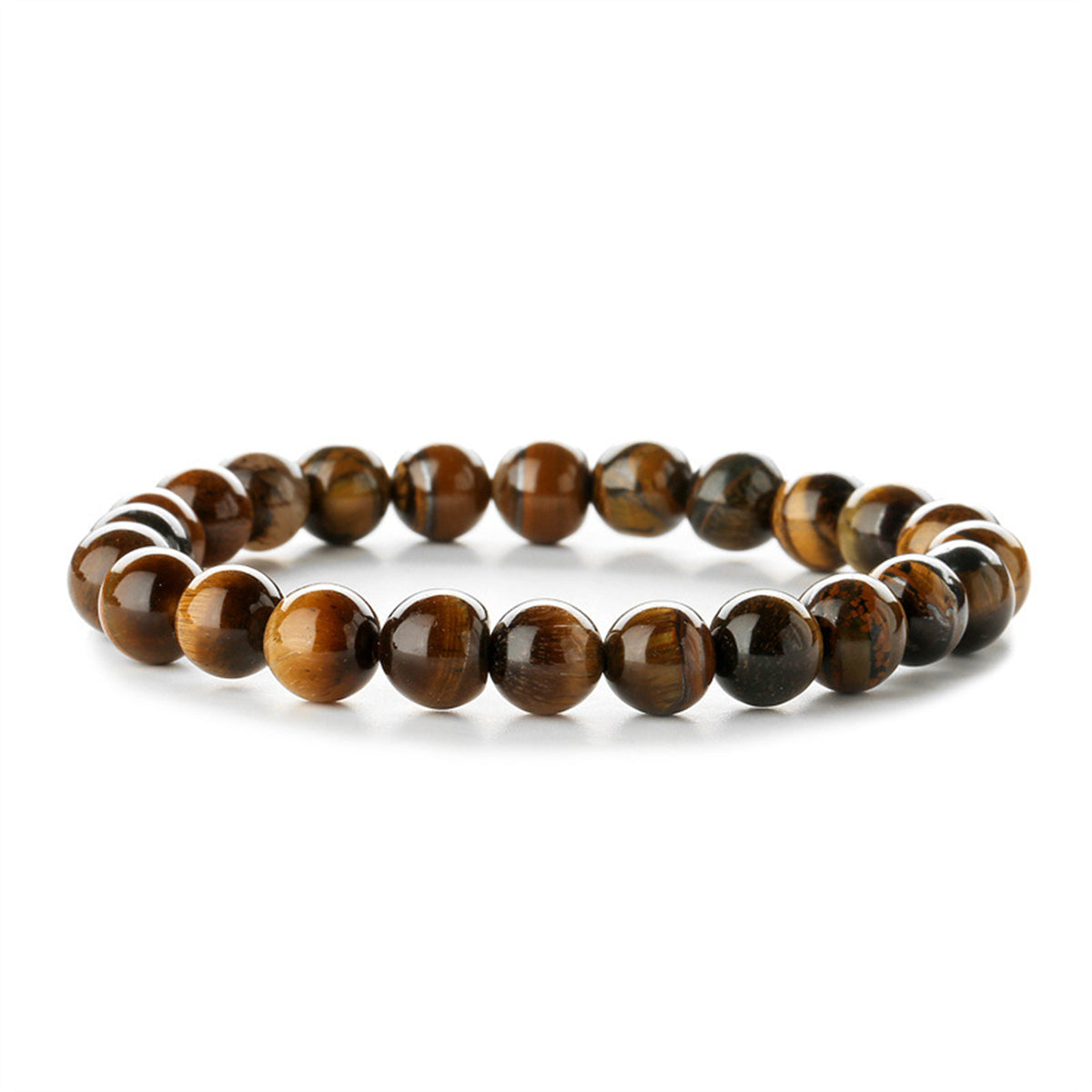 Yellow Quartz Beaded Stretch Bracelet, bracelet for women, dainty minimalist design, front view
