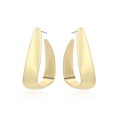 18K Gold-Plated U-Shape Huggie Earrings