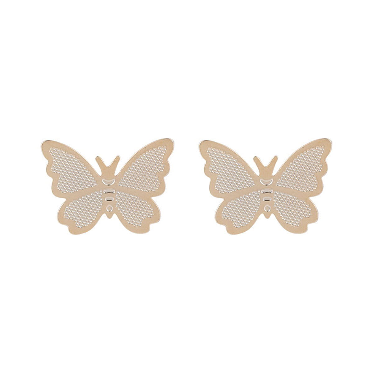 Stunning 18K gold-plated butterfly earrings, adding a touch of elegance and charm to your jewelry collection.
