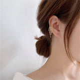 18k Gold-Plated Beaded Tassel Ear Cuff