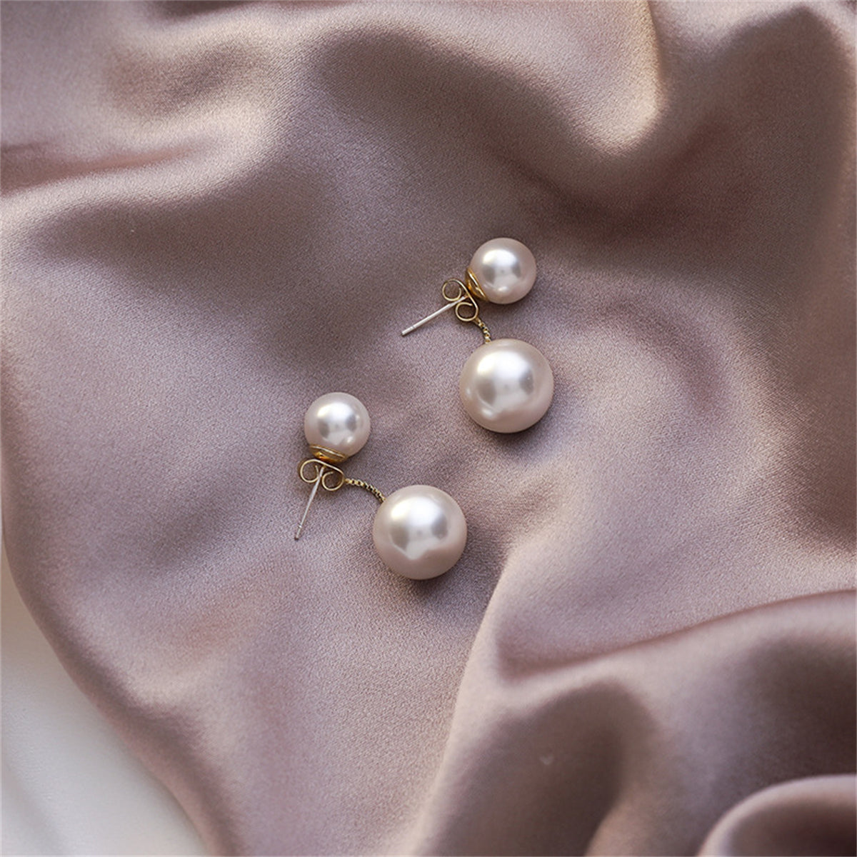 Pearl & 18K Gold-Plated Ear Jackets