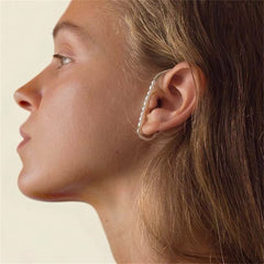 Pearl & 18K Gold-Plated Ear Cuff
