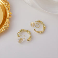 18K Gold-Plated Twine Clip-On Earrings