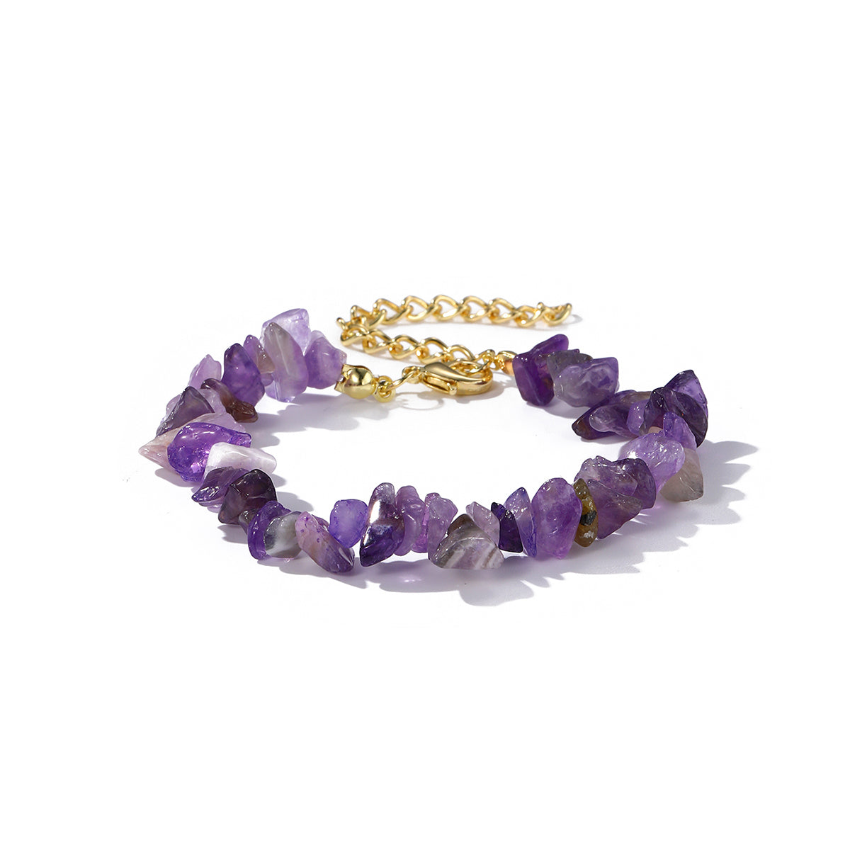 Purple Resin & 18K Gold-Plated Bracelet