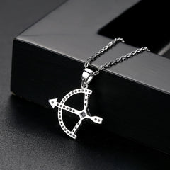 Crystal & Cubic Zirconia Bow & Arrow Pendant Necklace