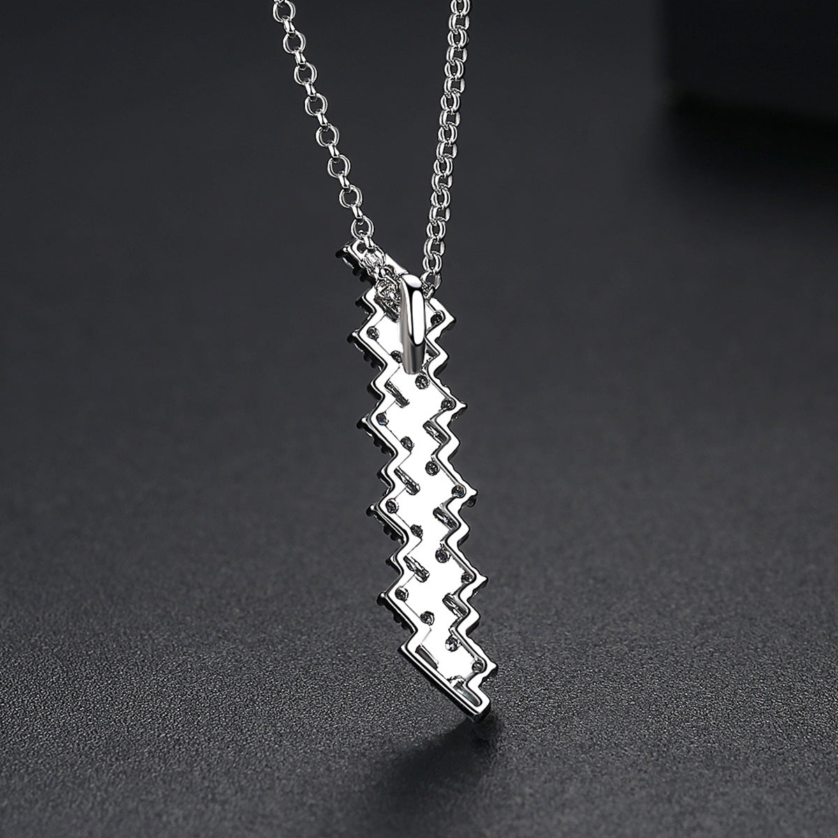 Crystal and Cubic Zirconia Stacked Pendant Necklace, pendant necklace for women, elegant gift for her, lifestyle look