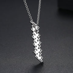 Crystal & Cubic Zirconia Stacked Pendant Necklace