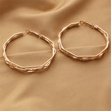18k Gold-Plated Polygon Layered Hoop Earrings