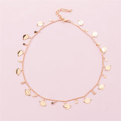 18K Gold-Plated Star Planet Station Necklace