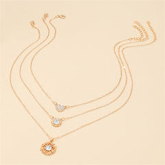 Crystal & Cubic Zirconia Heart Pendant Necklace Set