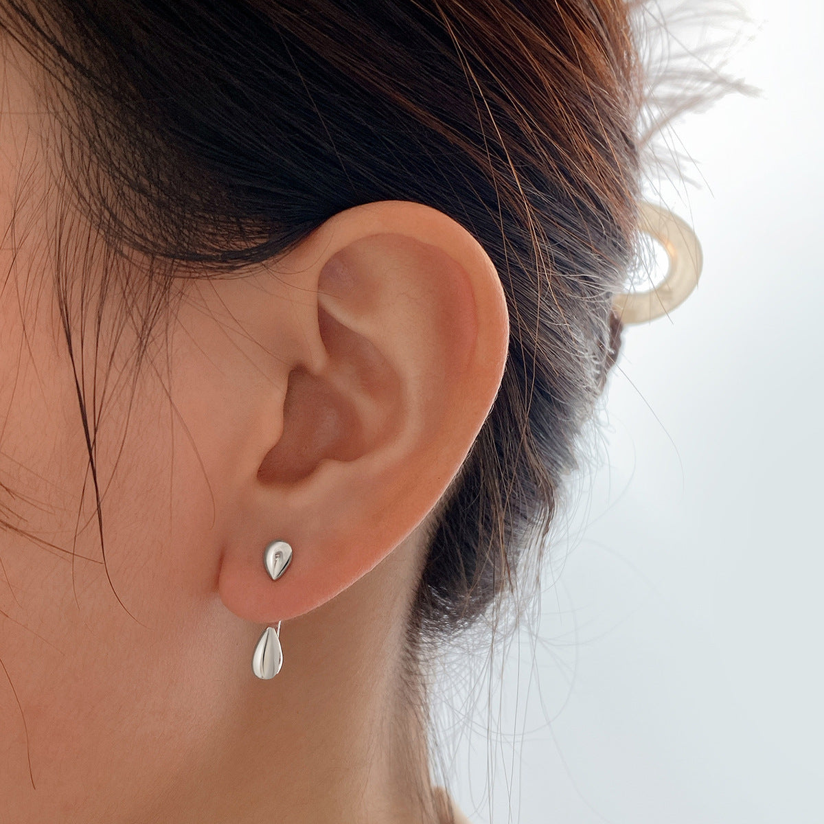 Silver-Plated Drop Ear Jackets