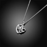 Cubic Zirconia & Silver-Plated 'Mom' Pendant Necklace - streetregion