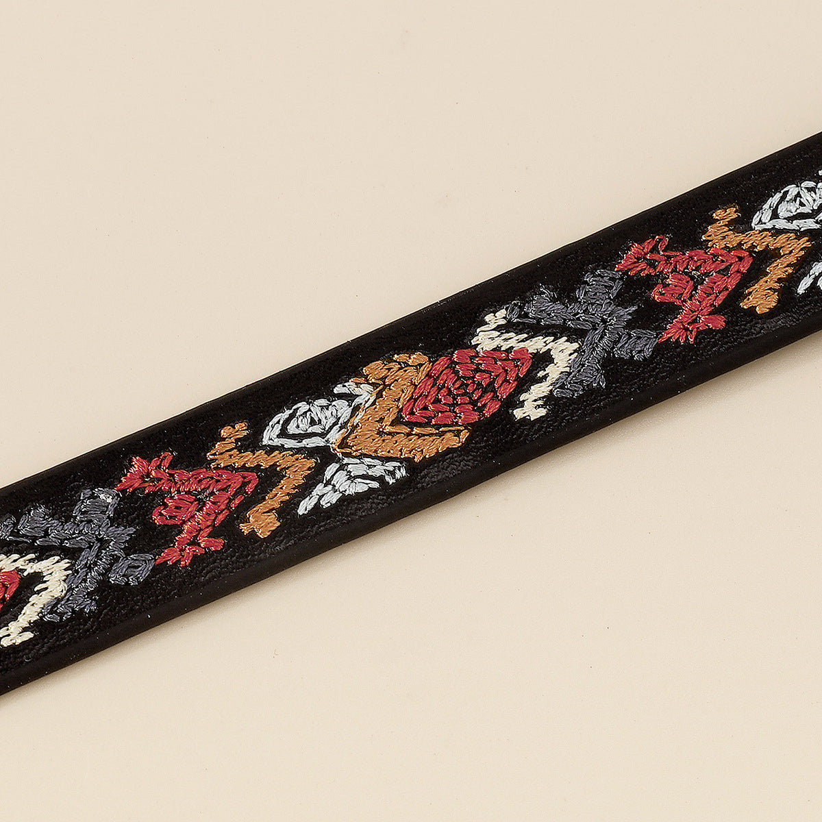 Black and Multicolor Boho Choker Necklace, chunky choker necklace, elegant gift for her, detail close-up