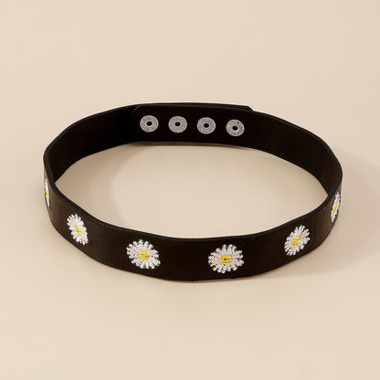 Black Polystyrene Mum Choker, chunky choker necklace, elegant gift for her, lifestyle look