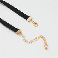 Pink Crystal & 18k Gold-Plated Layered Choker Necklace