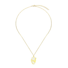 18K Gold-Plated Openwork Heart Pendant Necklace