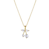 Crystal & Goldtone Cherry Pendant Necklace