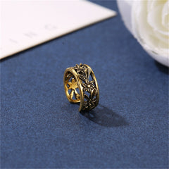 18K Gold-Plated Floral Filigree Ear Cuff