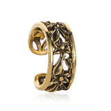 18k Gold-Plated Floral Filigree Ear Cuff