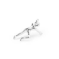 Silver-Plated Figure Ear Cuff